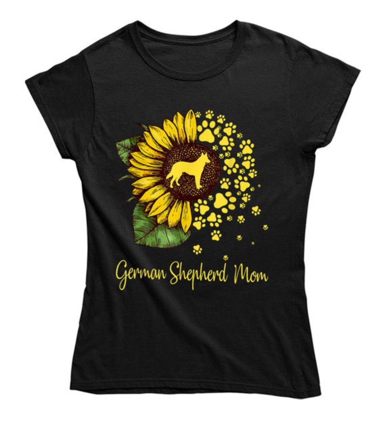 German Shepherd Mom Ladies T Shirt