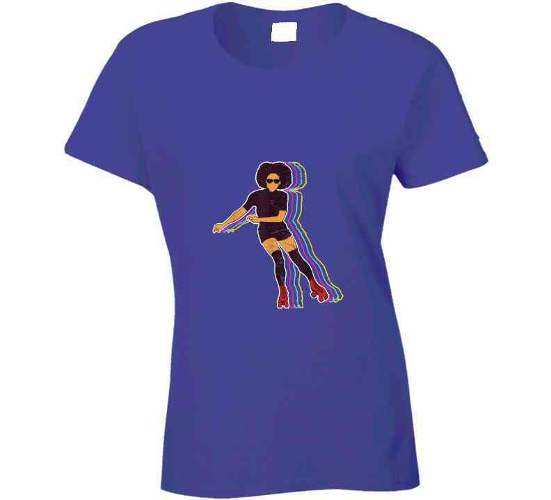 Vintage Roller Skating Ladies T Shirt and Hoodie