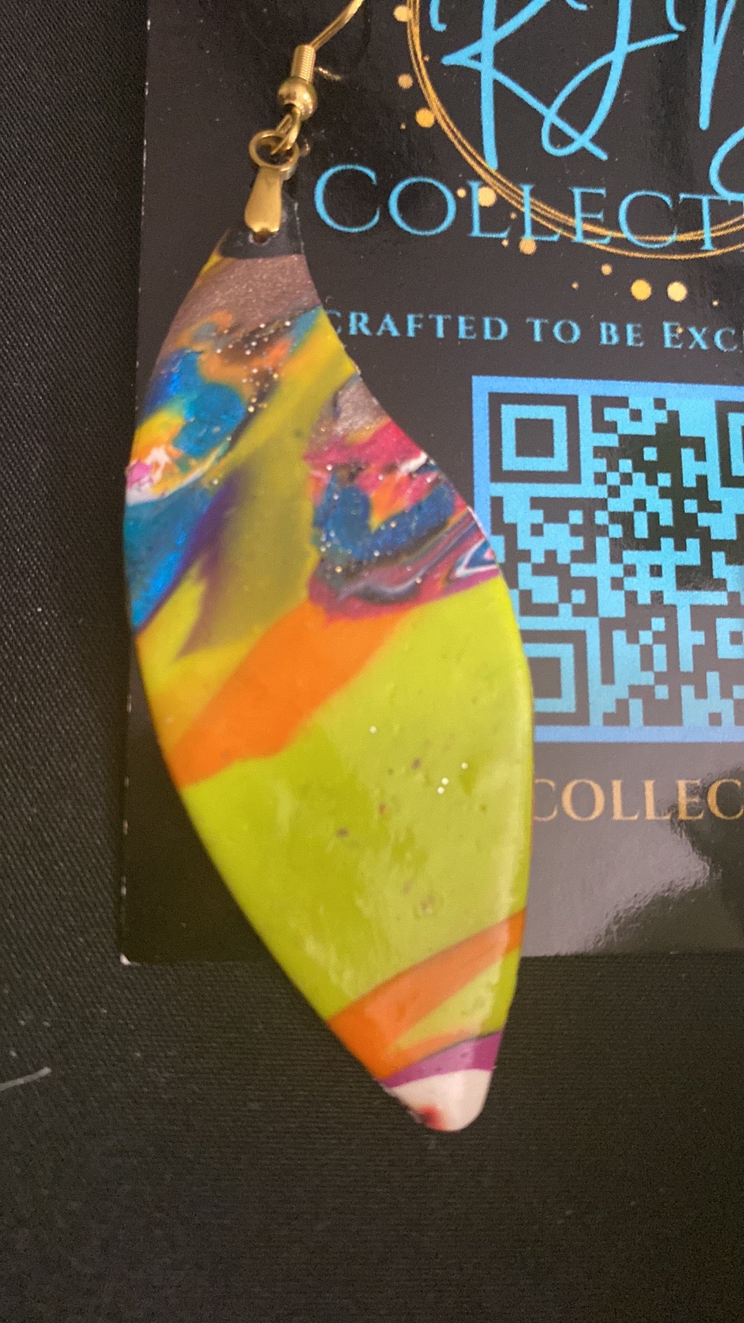 Hand Made Multi-Colored Dangled Earrings