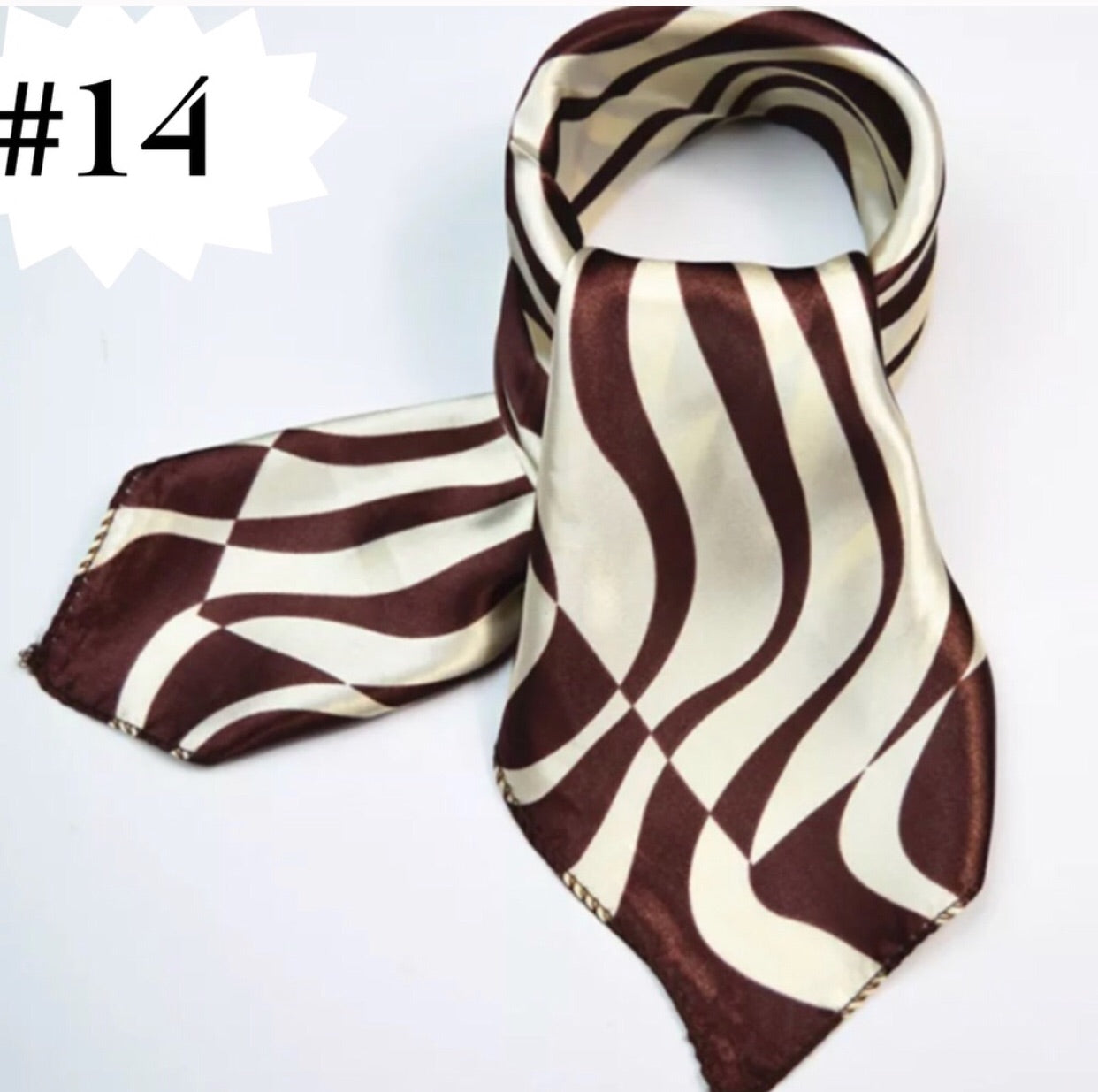 Silk Look Satin Scarf - Various Colors, 20” x 20”