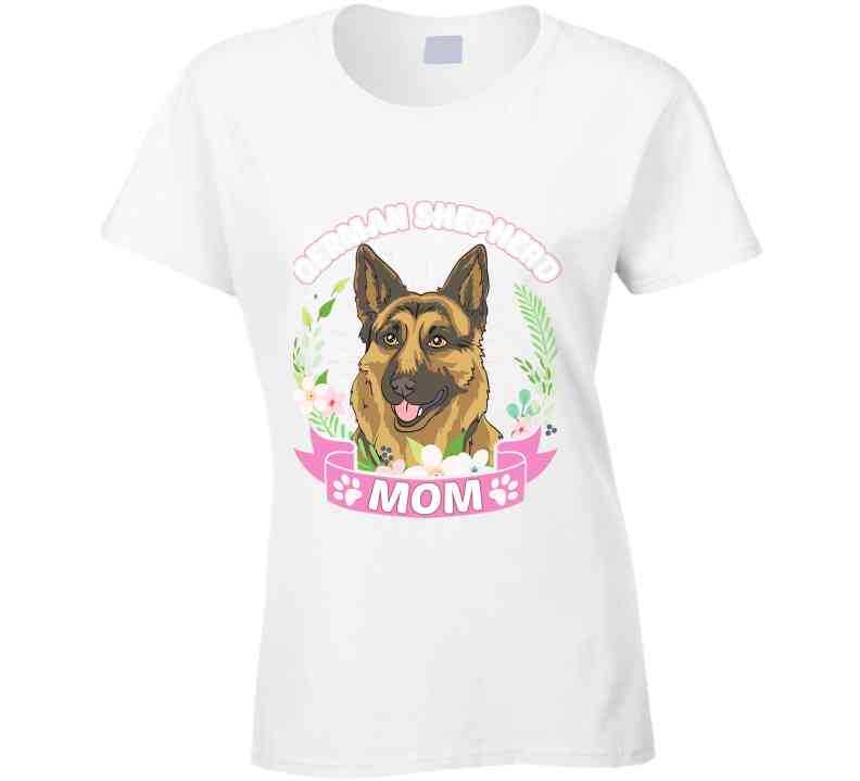 German Shepherd Mom Ladies T Shirt