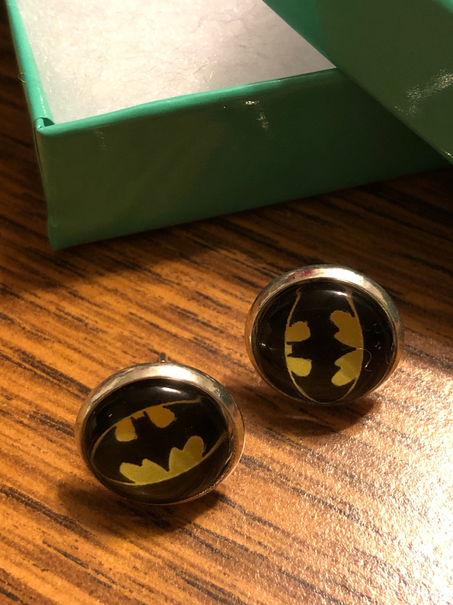 BatGirl Glass Dome Earrings