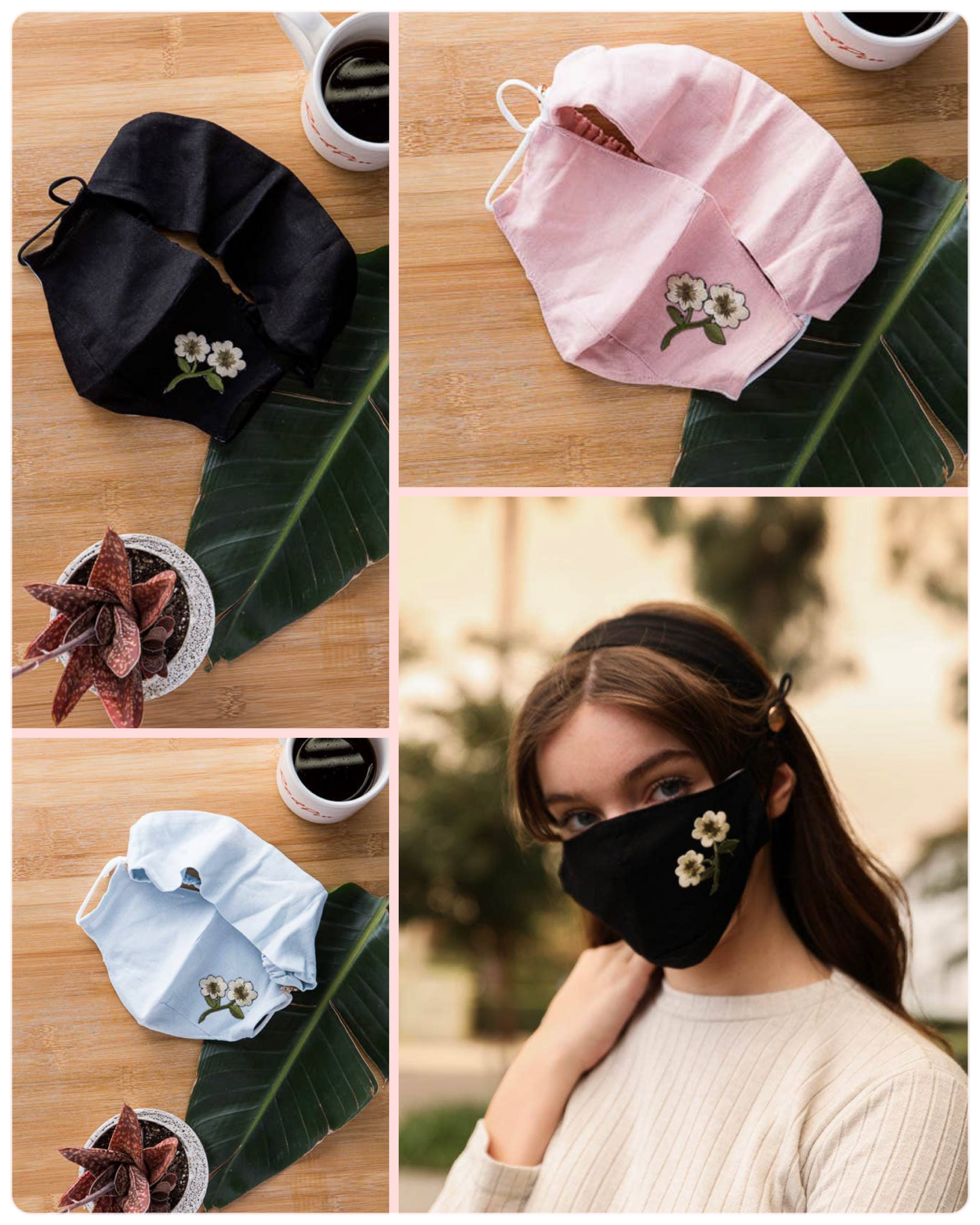 Wildflower FaceMask and Headband Combo