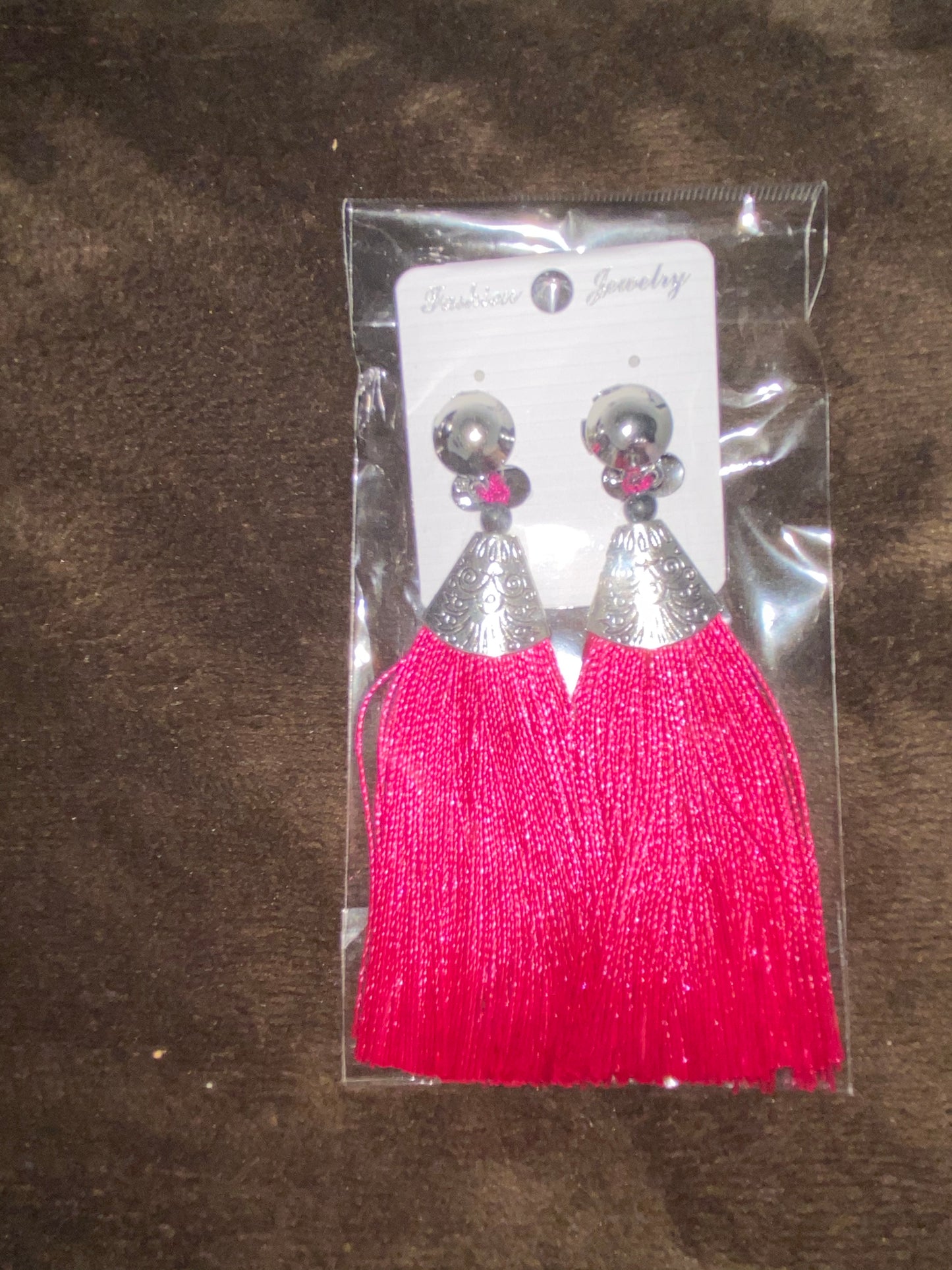 Clip-On Tassel Fringe Earrings