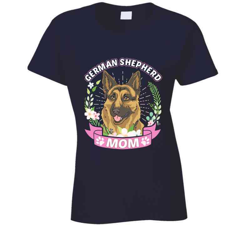 German Shepherd Mom Ladies T Shirt