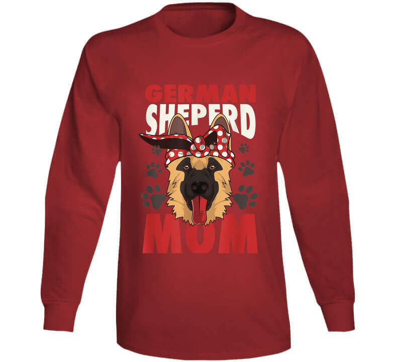 German Shepherd Mom Ladies T Shirt