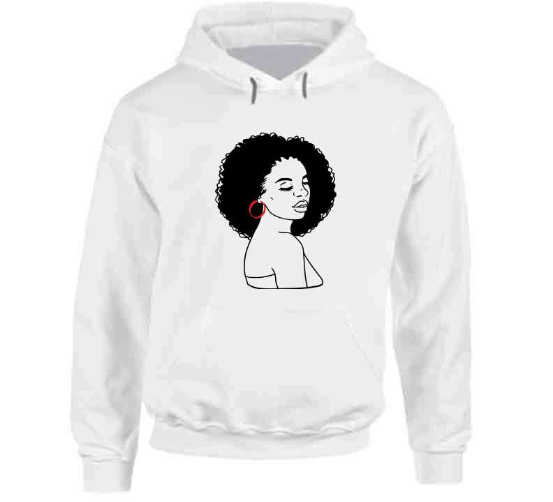 Red Earrings Ladies T Shirt