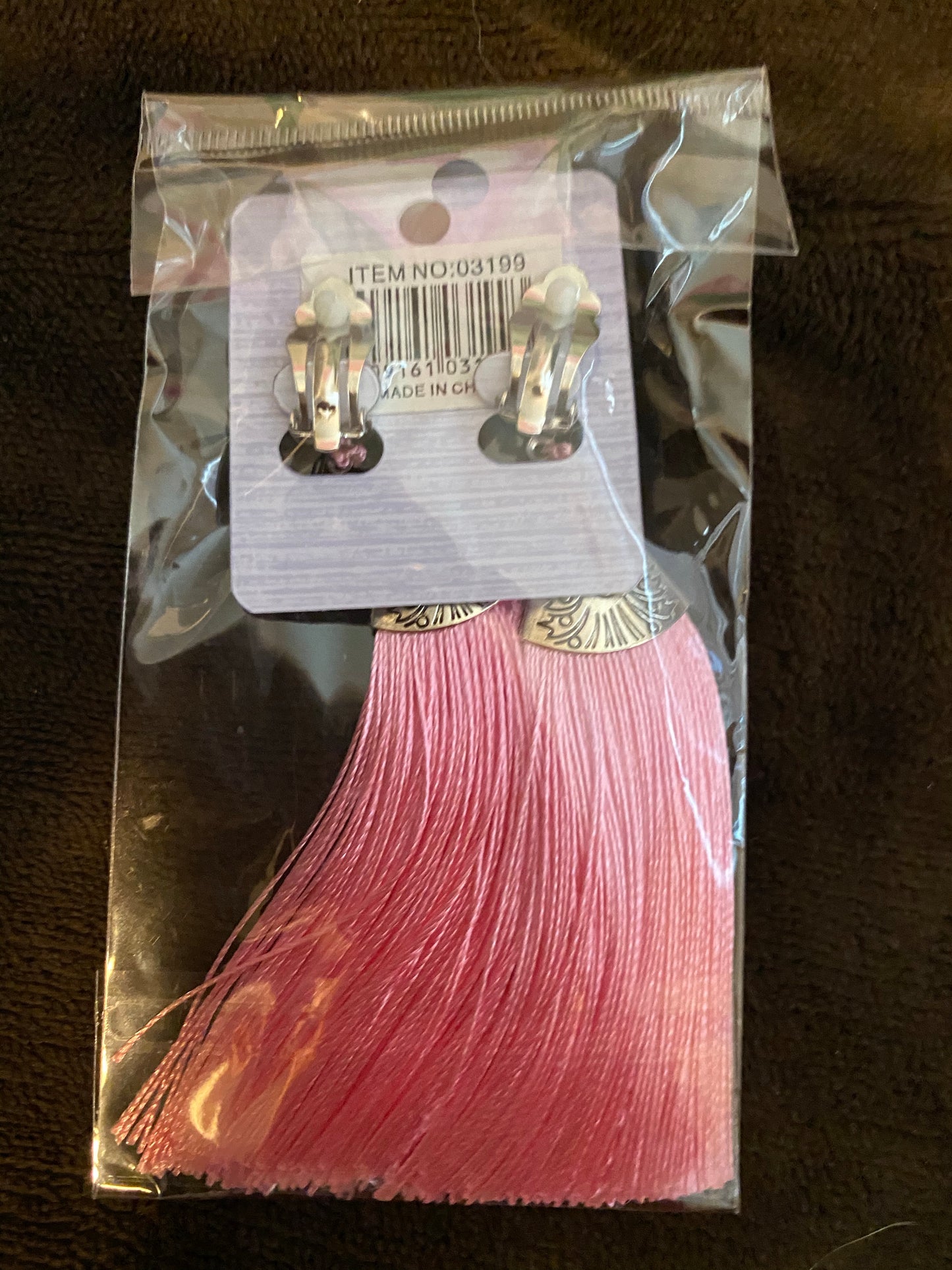 Clip-On Tassel Fringe Earrings