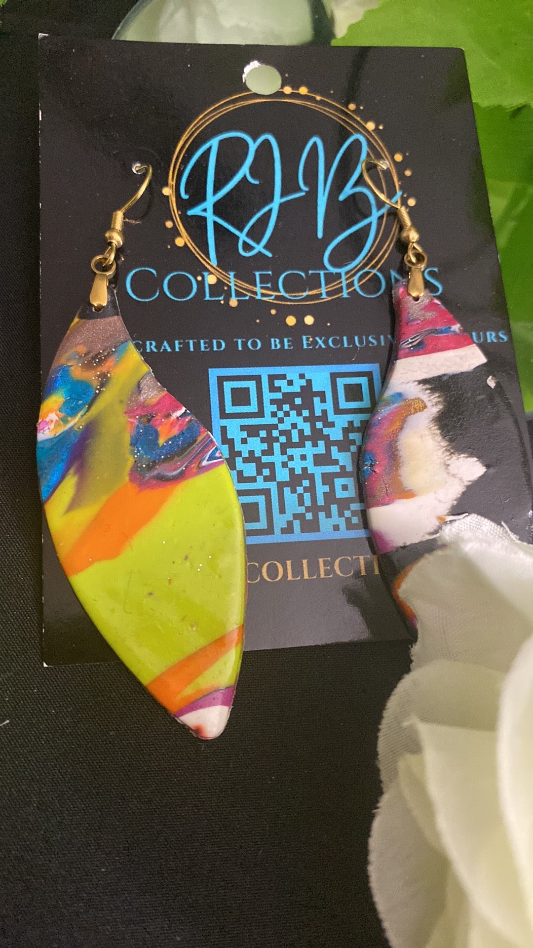 Hand Made Multi-Colored Dangled Earrings