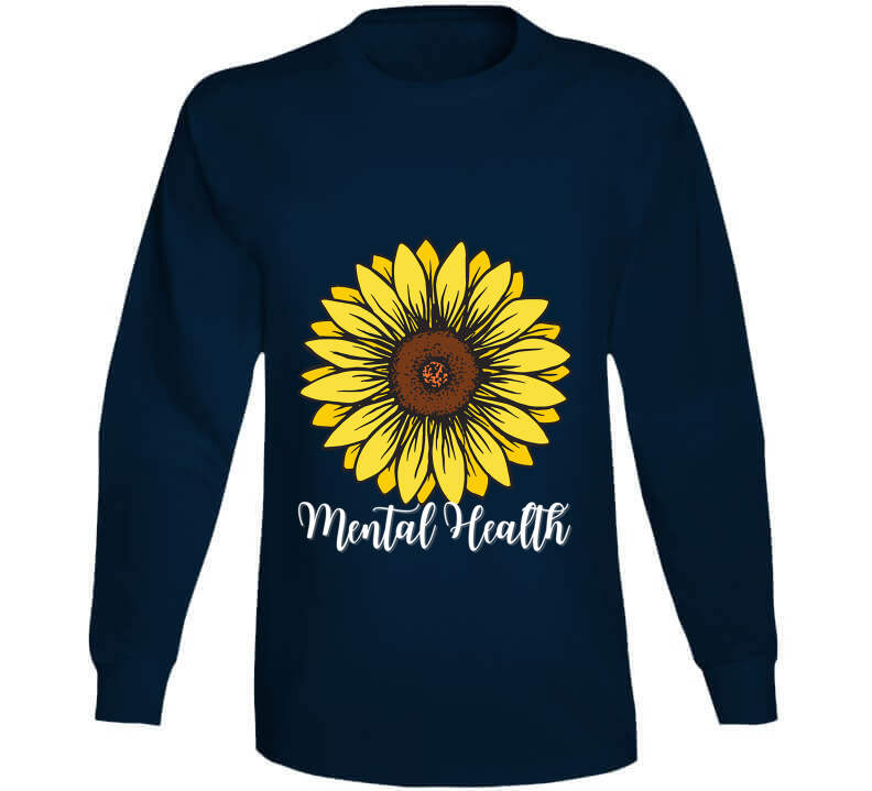 Mental Health Sunflower Ladies T Shirt
