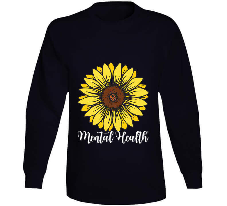 Mental Health Sunflower Ladies T Shirt