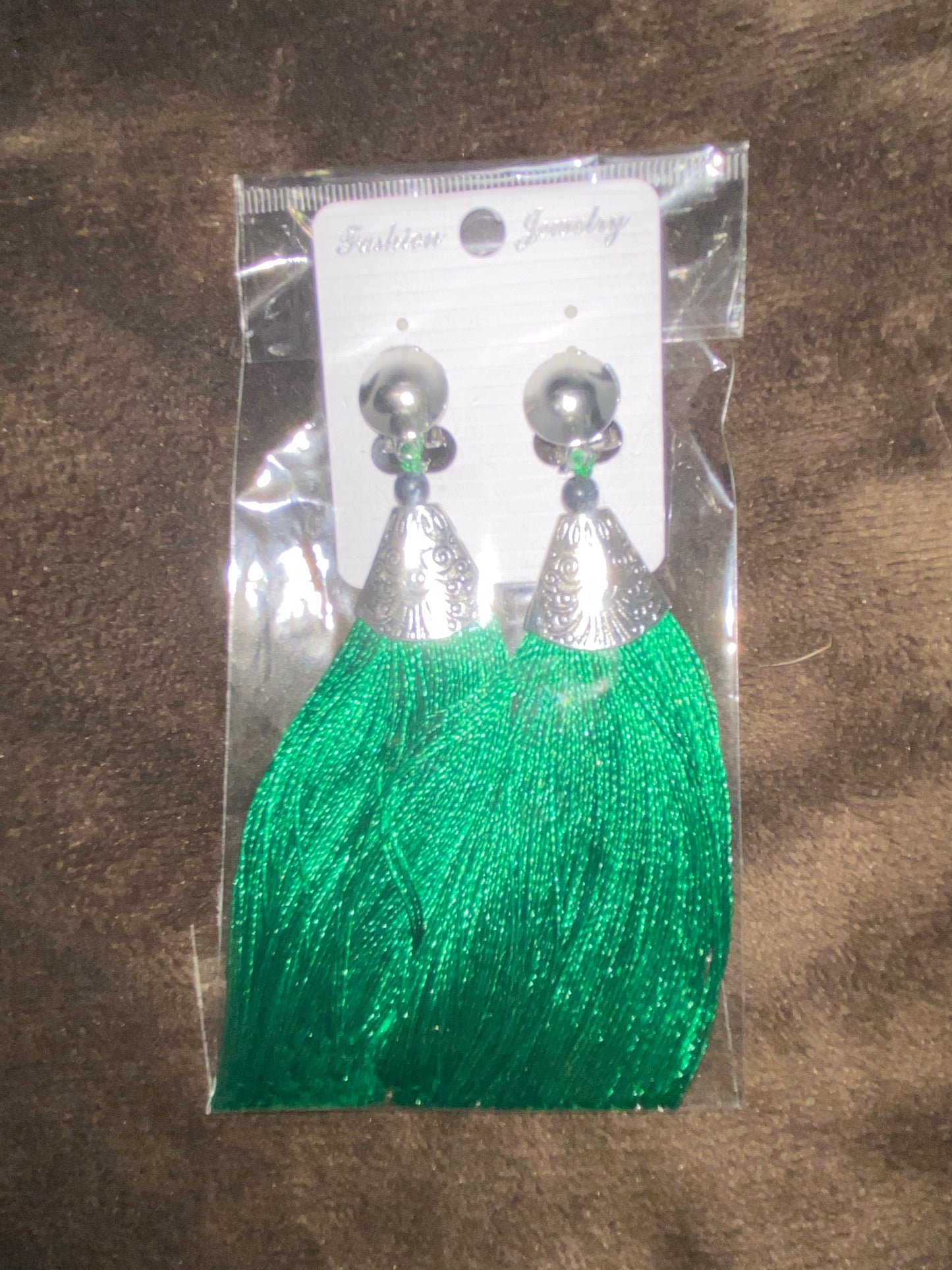 Clip-On Tassel Fringe Earrings