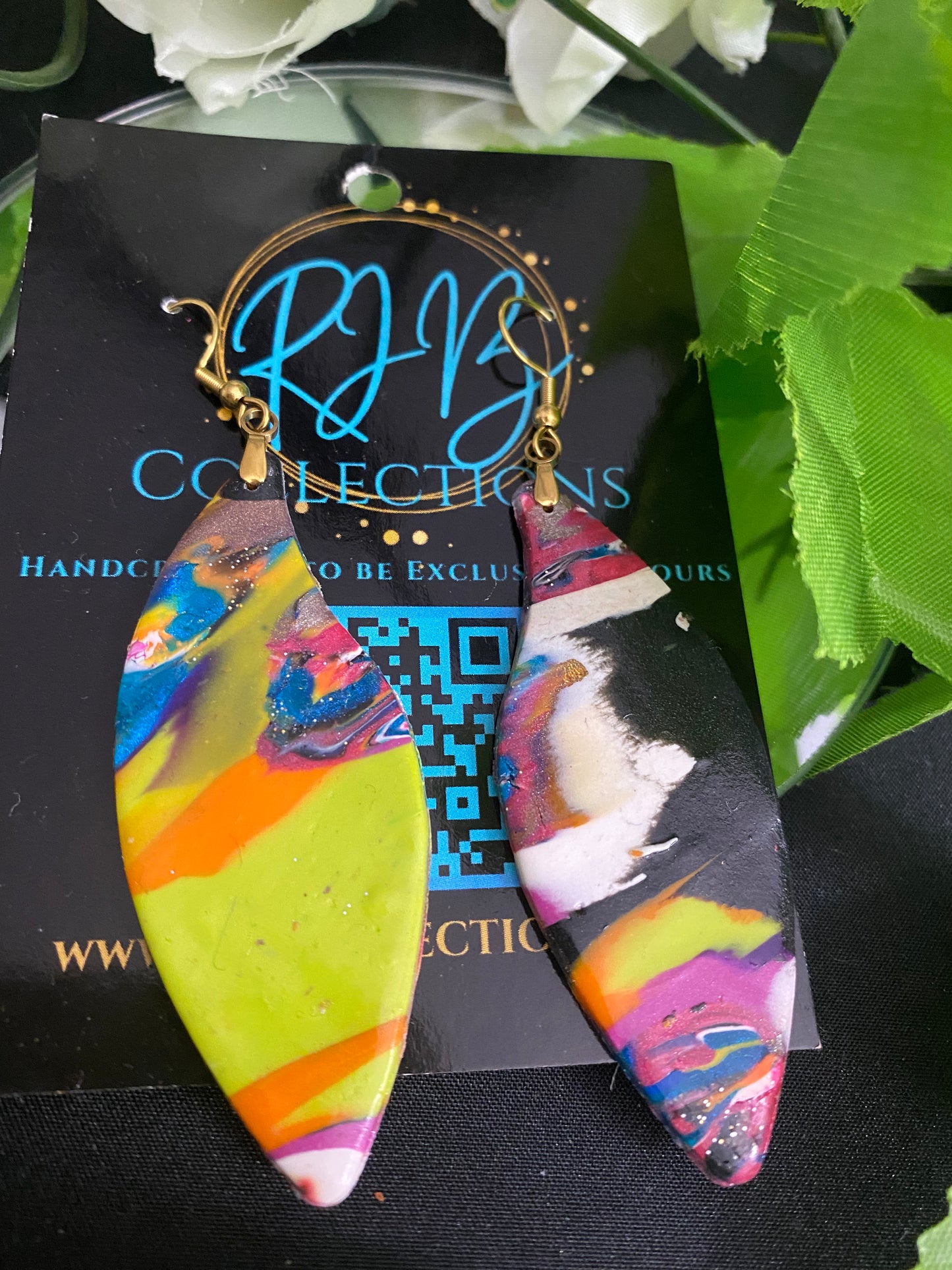 Hand Made Multi-Colored Dangled Earrings