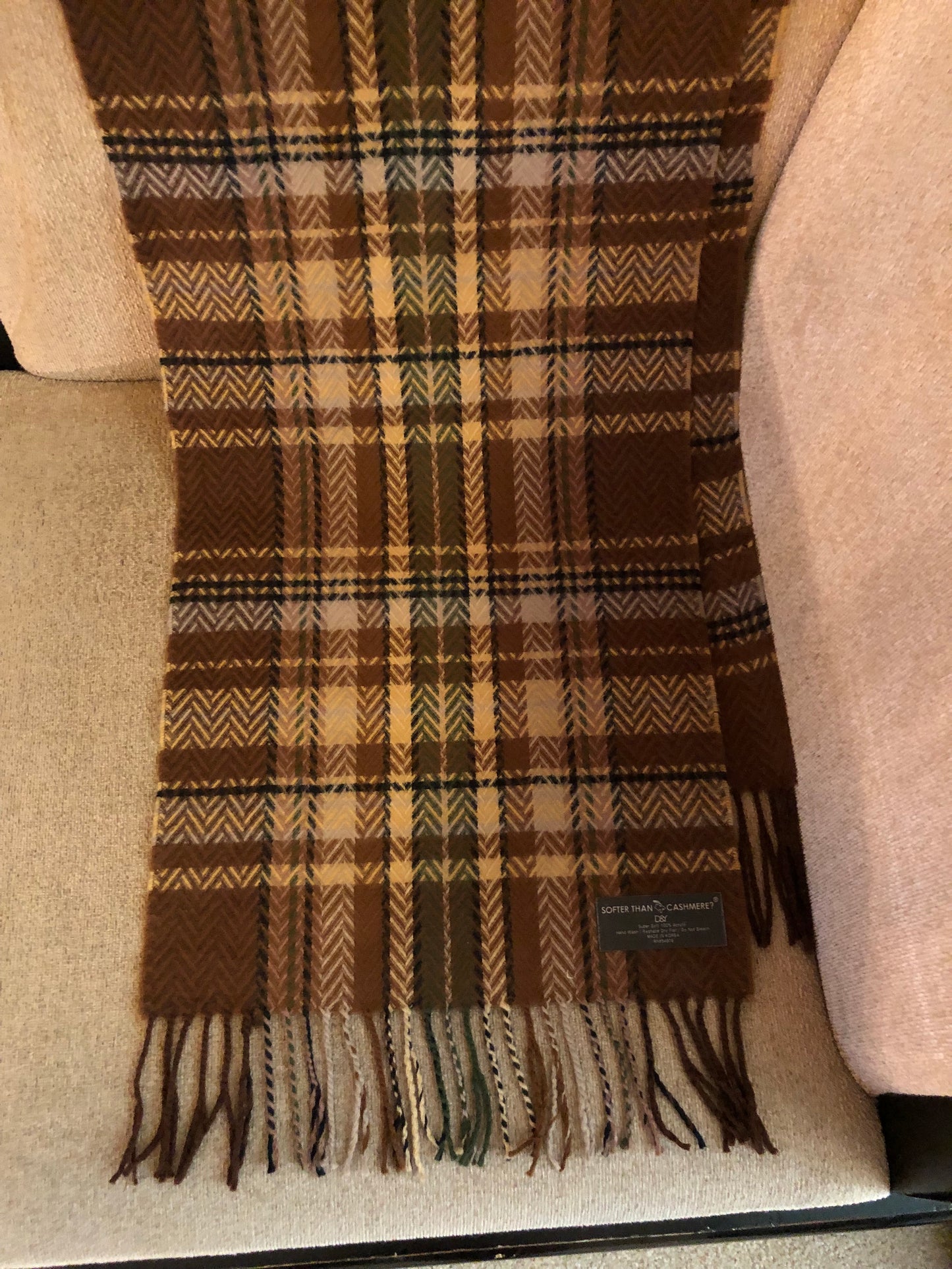 Cashmere Neck Scarves/Shawls & Coordinated Hat, 3 Choices