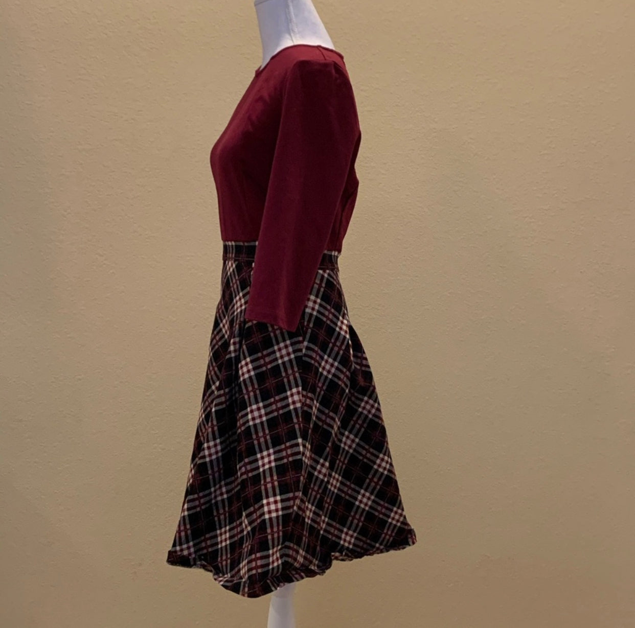 Miusol Retro Inspired Plaid Dress, Size Medium (US Size 8) - Gently Used