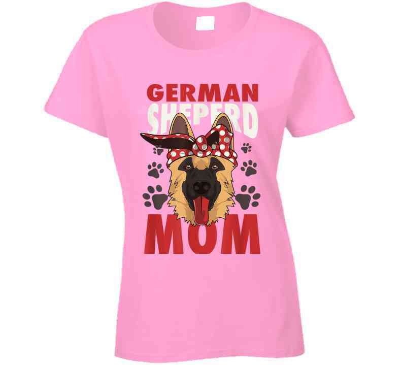 German Shepherd Mom Ladies T Shirt