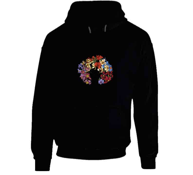 Floral Afro Ladies T Shirt