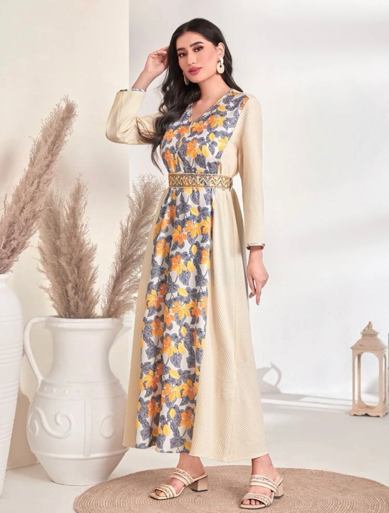Floral Print Multi-Color Dress (US Sizes 4 - 14)