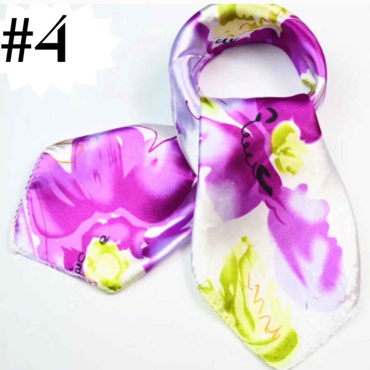 Silk Look Satin Scarf, 20 x 20