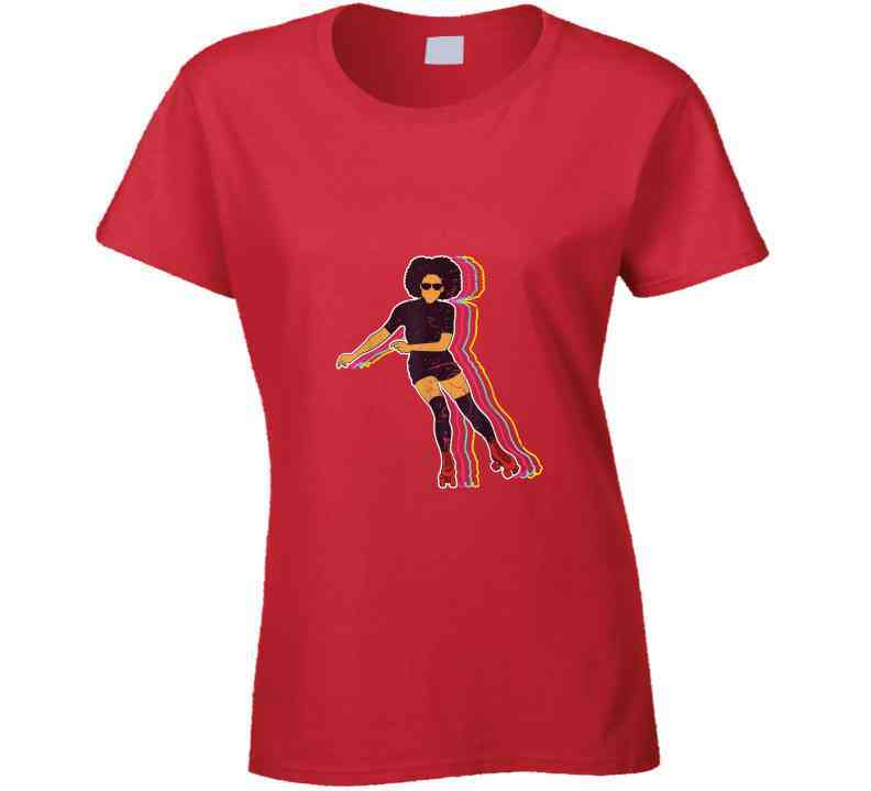 Vintage Roller Skating Ladies T Shirt and Hoodie