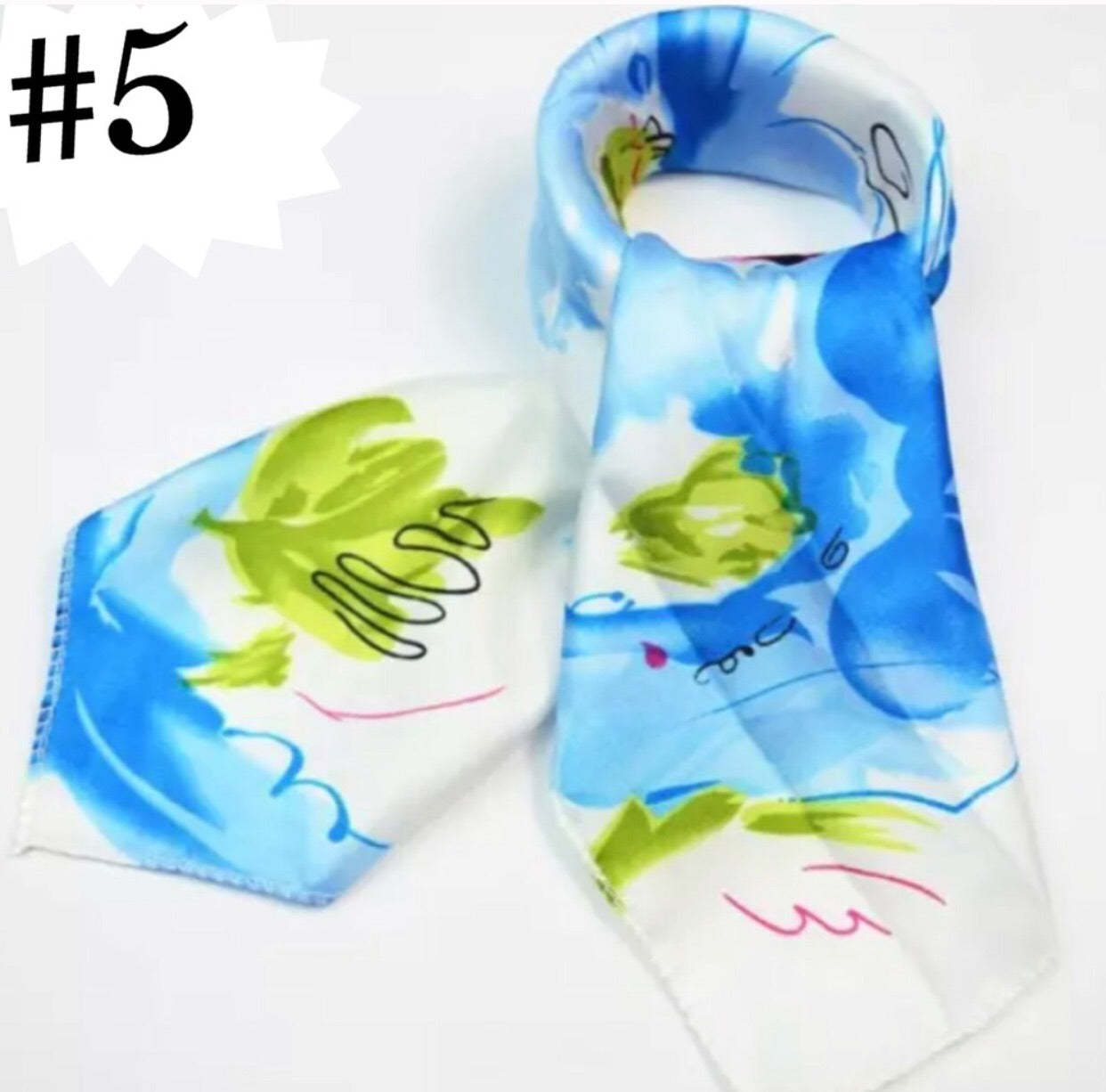 Silk Look Satin Scarf, 20 x 20