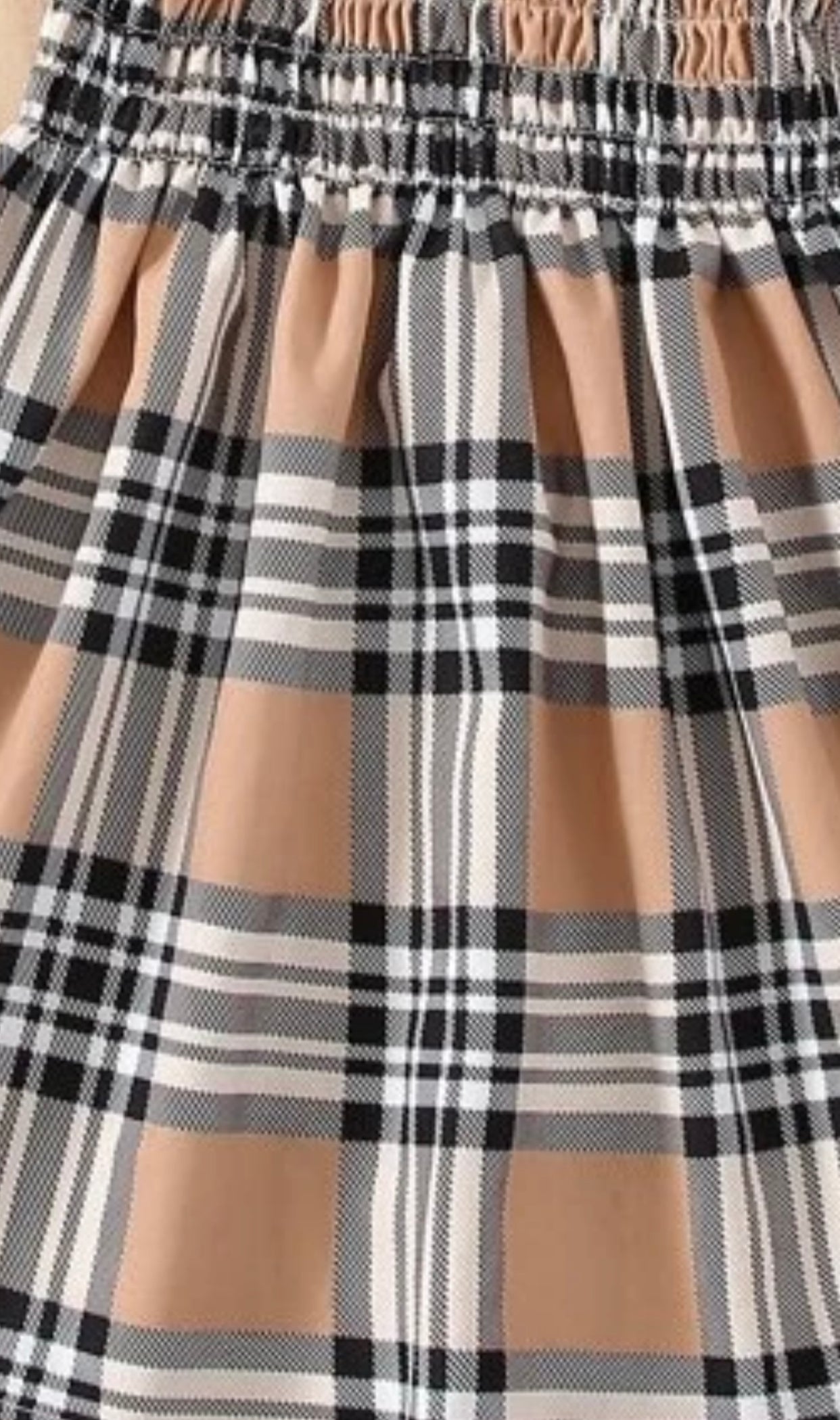 Girls Frill Trim Cami Top & Fake Button Skirt (Ages 1 - 8)