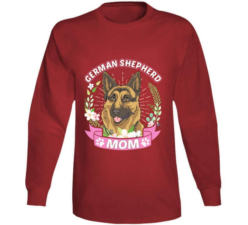 German Shepherd Mom Ladies T Shirt