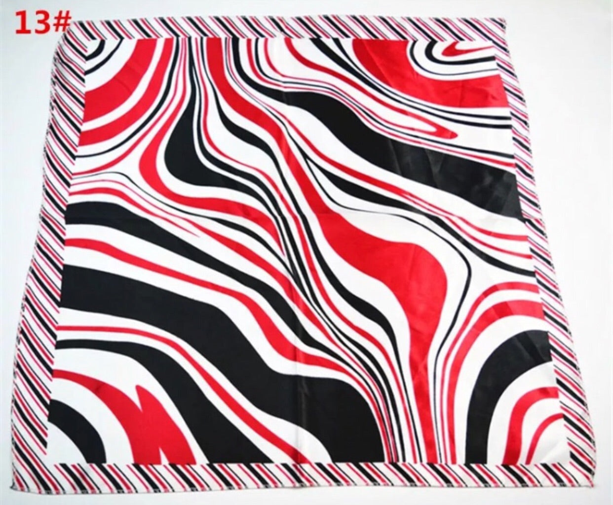 Silk Look Satin Scarf - Various Colors, 20” x 20”