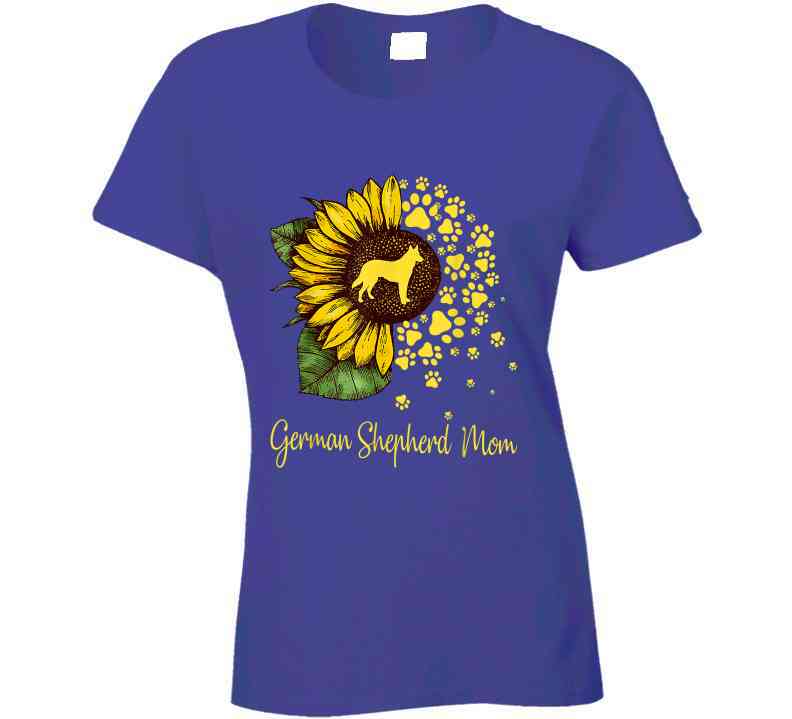 German Shepherd Mom Ladies T Shirt
