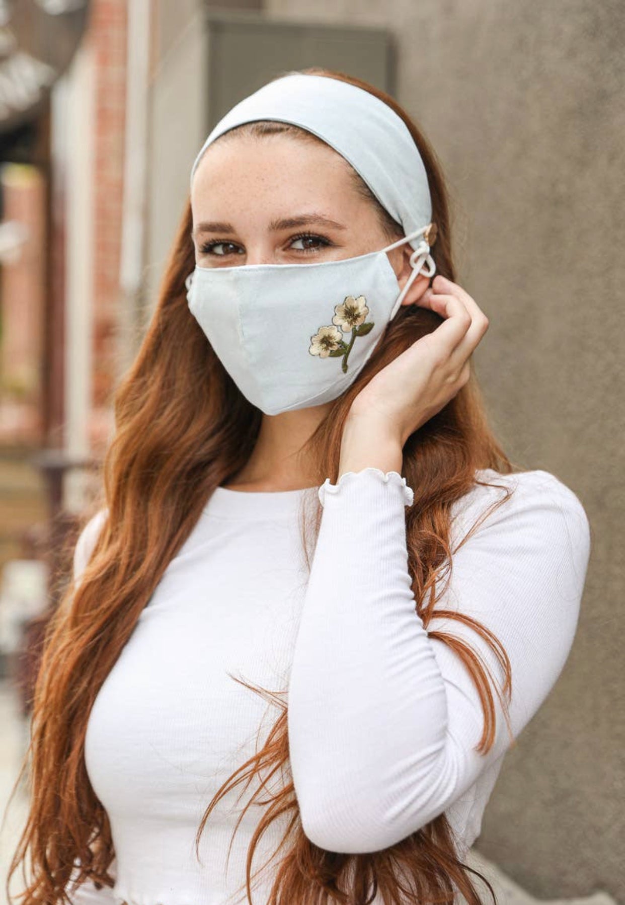 Wildflower FaceMask and Headband Combo