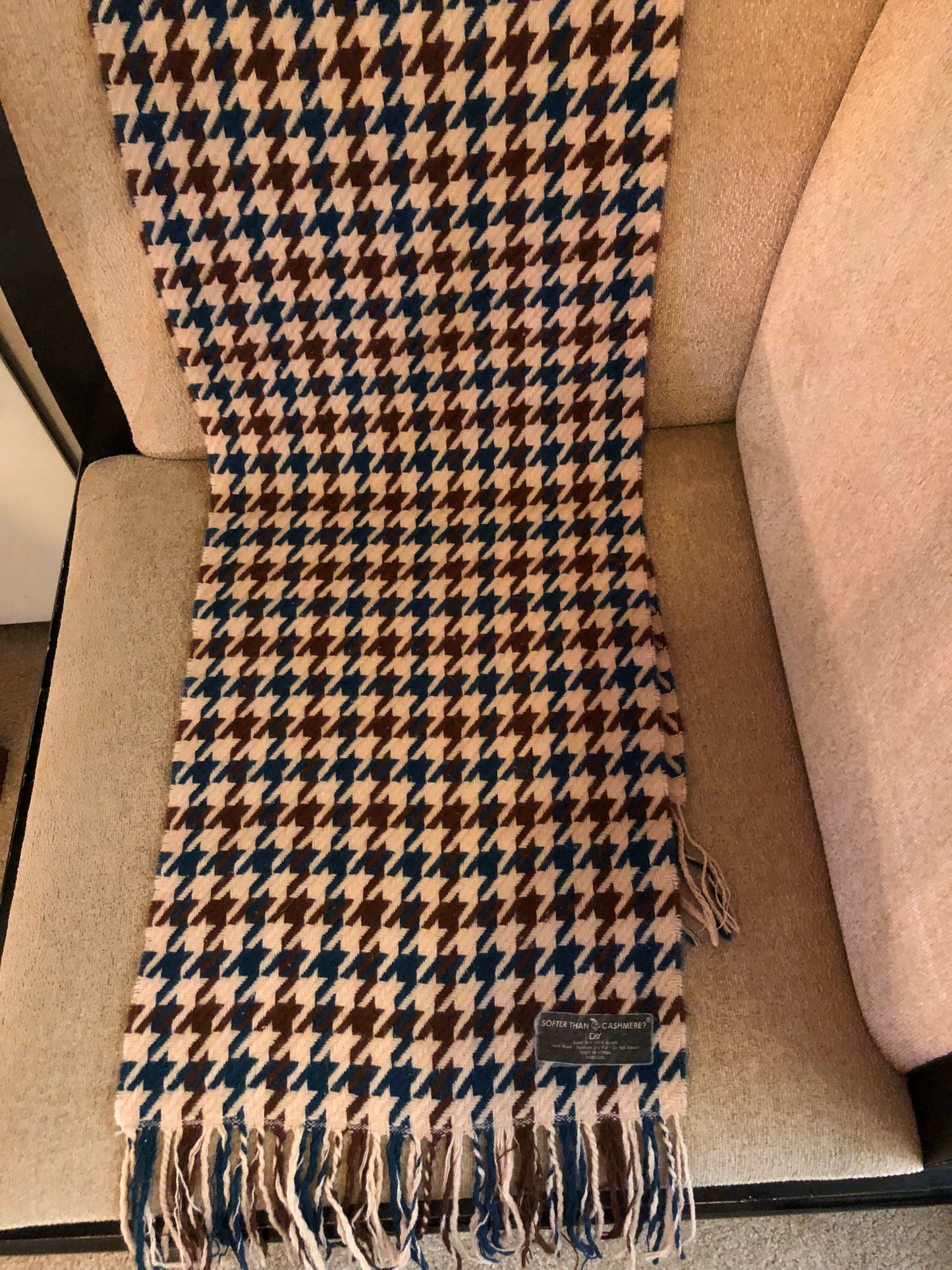 Cashmere Neck Scarves/Shawls & Coordinated Hat, 3 Choices