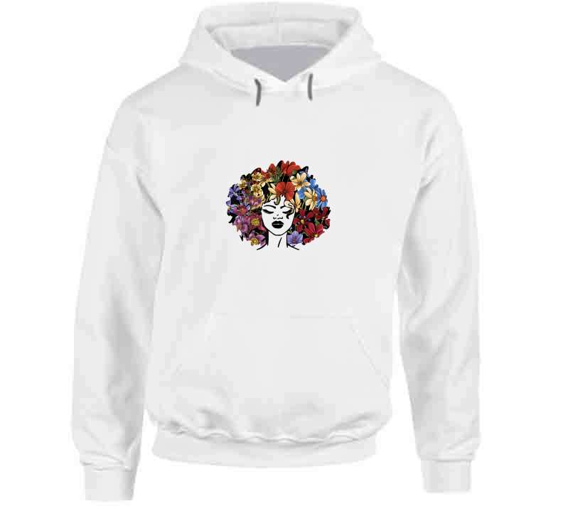 Floral Afro Ladies T Shirt