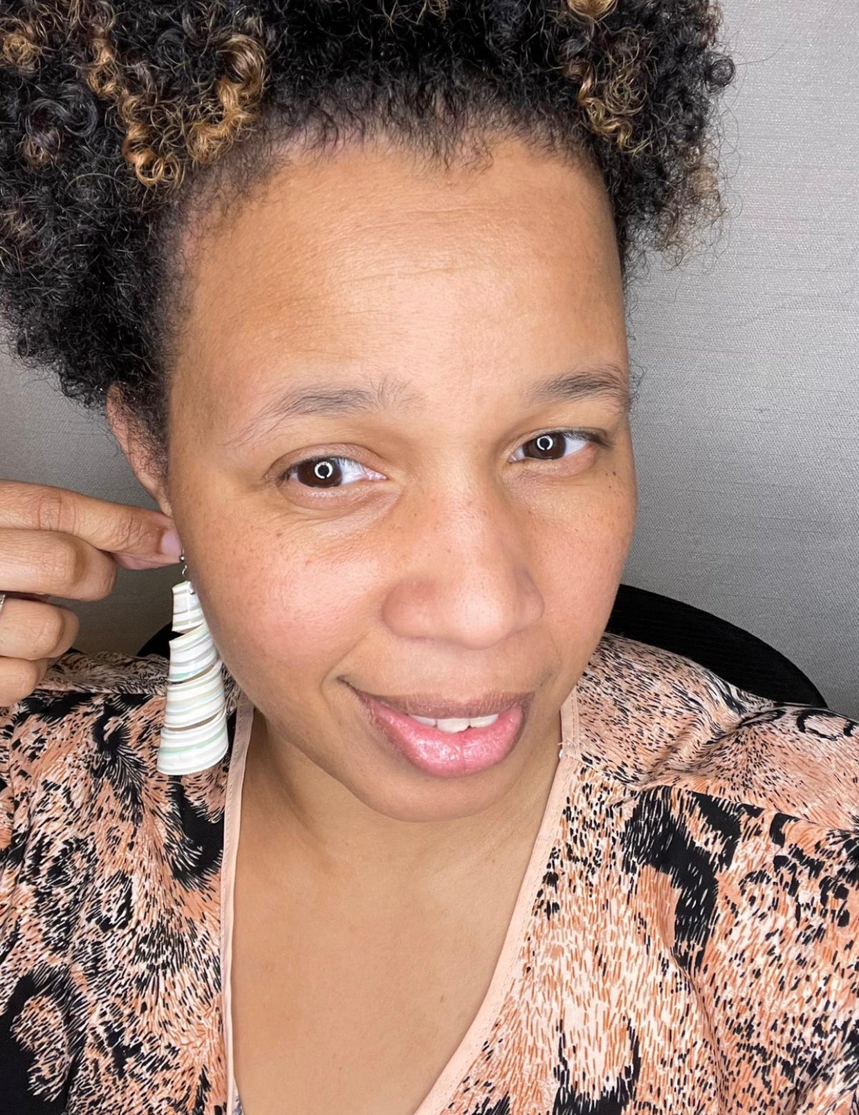 Handmade Glow in the Dark Long Spiral Earrings
