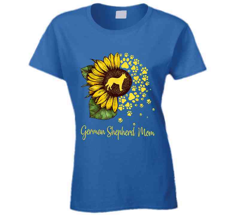 German Shepherd Mom Ladies T Shirt
