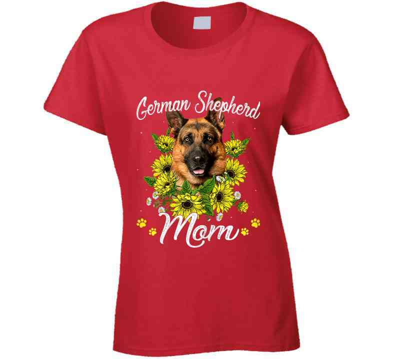German Shepherd Mom Ladies T Shirt