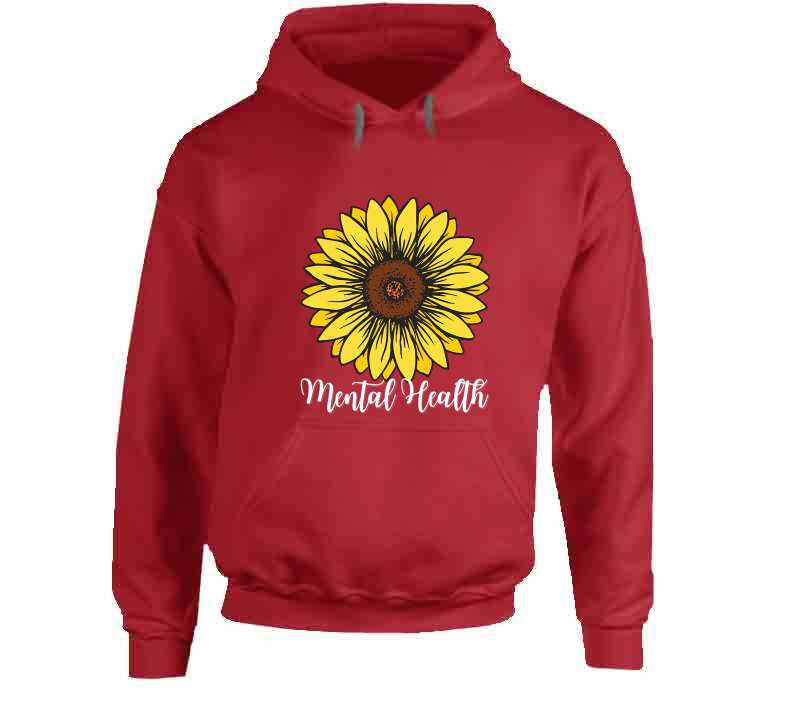 Mental Health Sunflower Ladies T Shirt