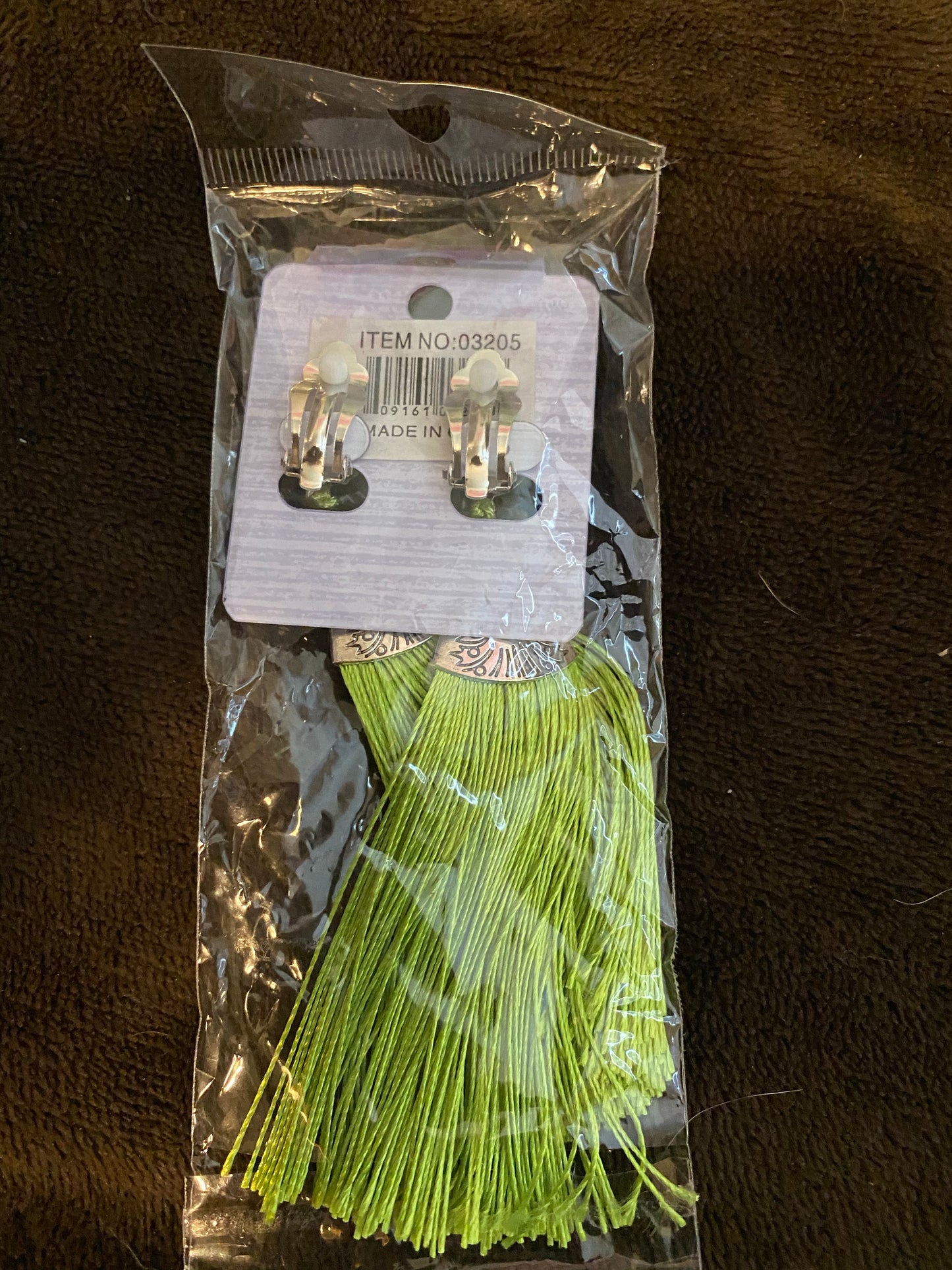Clip-On Tassel Fringe Earrings