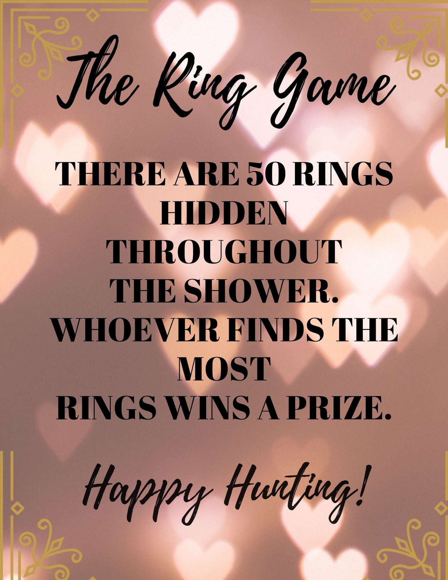 Bridal Shower Game / Wedding Shower Game / Bachelorette Party Game
