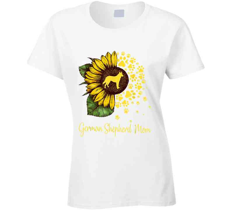 German Shepherd Mom Ladies T Shirt