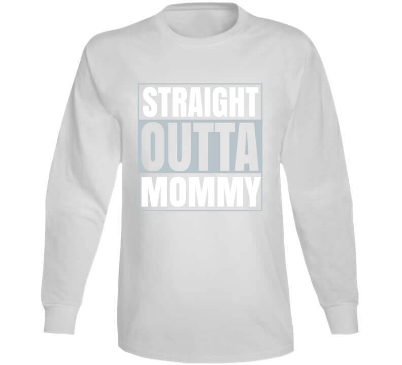 Black Straight Outta Mommy Baby One Piece