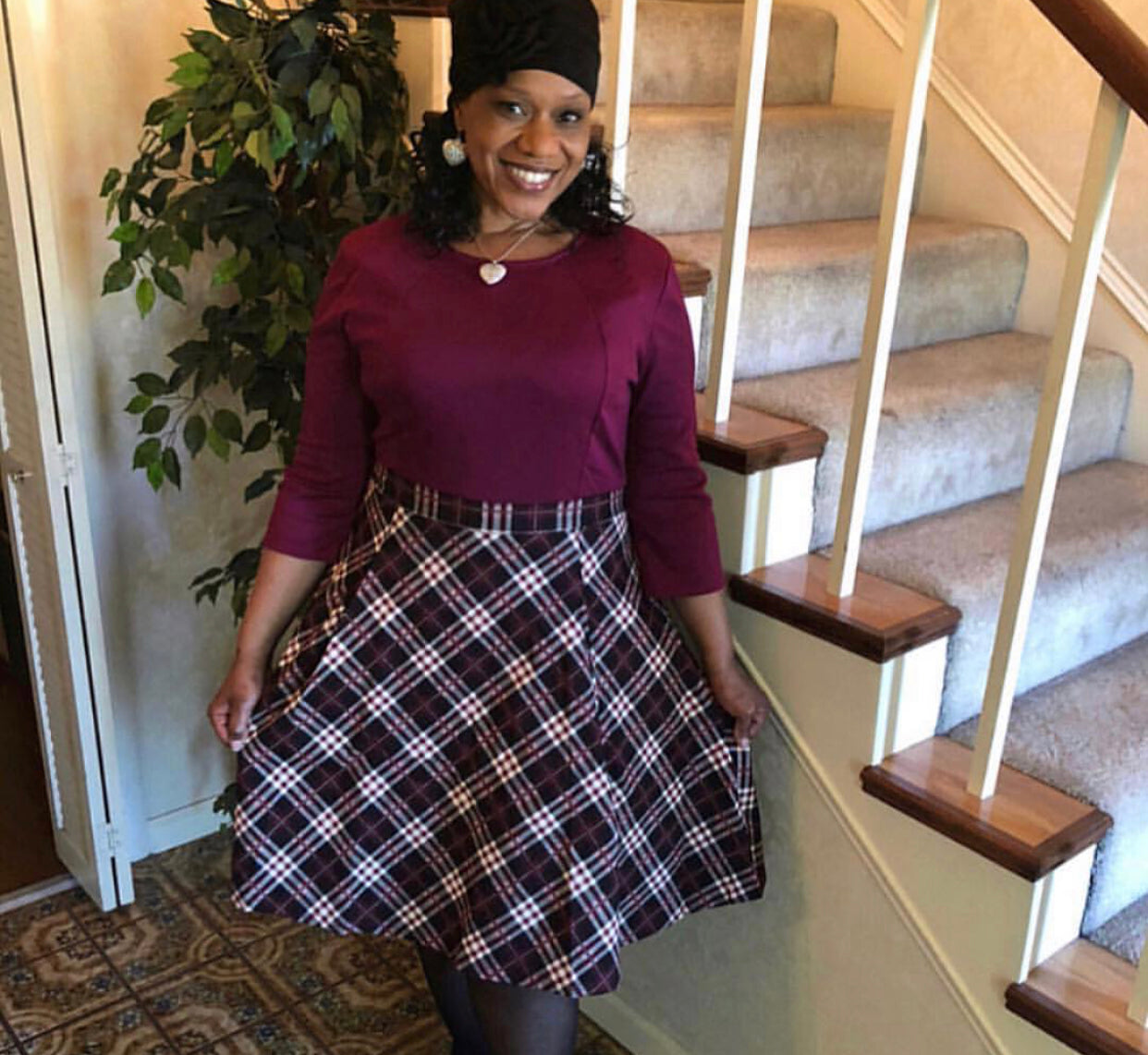 Miusol Retro Inspired Plaid Dress, Size Medium (US Size 8) - Gently Used