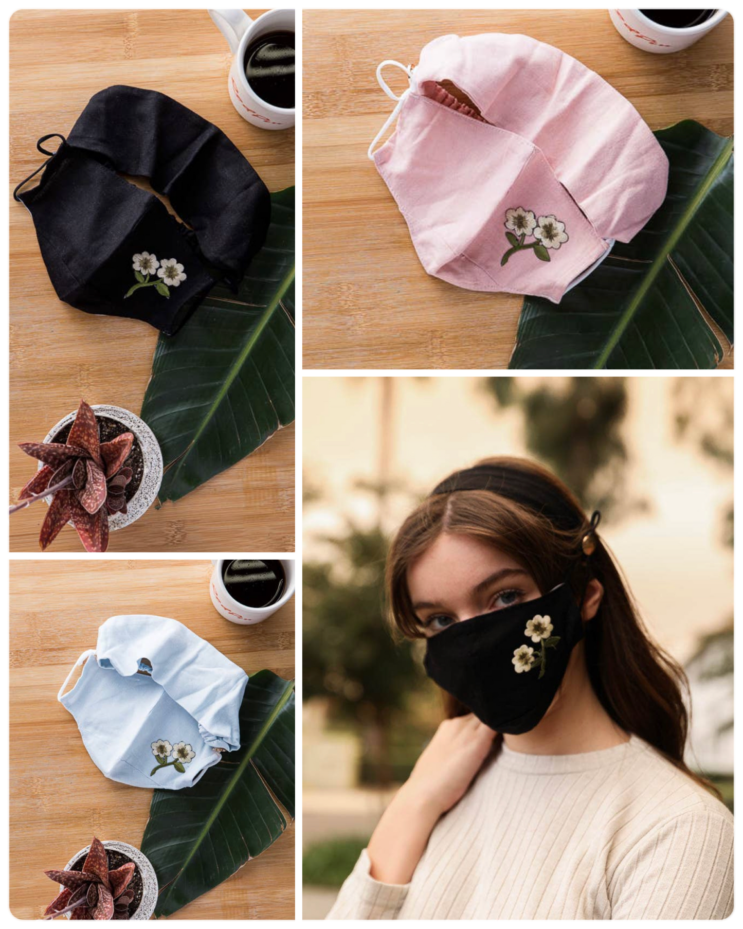 Wildflower FaceMask and Headband Combo