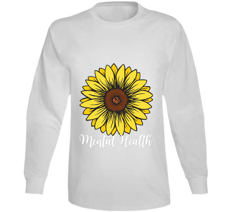 Mental Health Sunflower Ladies T Shirt