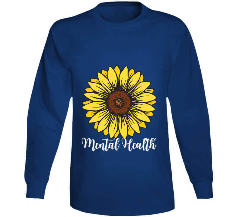Mental Health Sunflower Ladies T Shirt