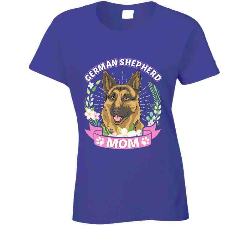 German Shepherd Mom Ladies T Shirt