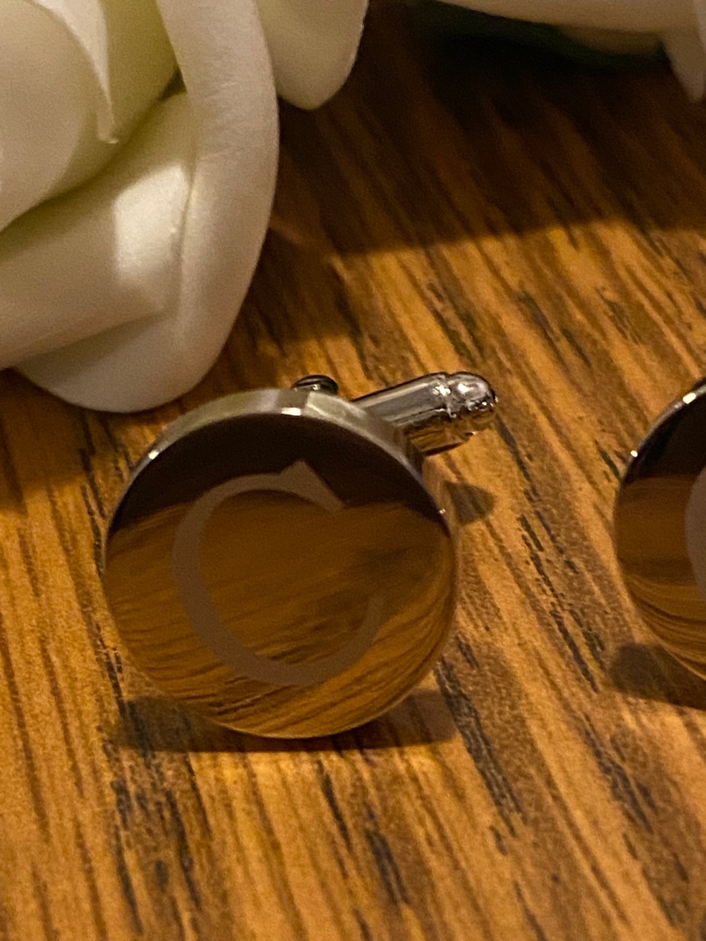 Brass Monogram Letter “C” Cufflinks