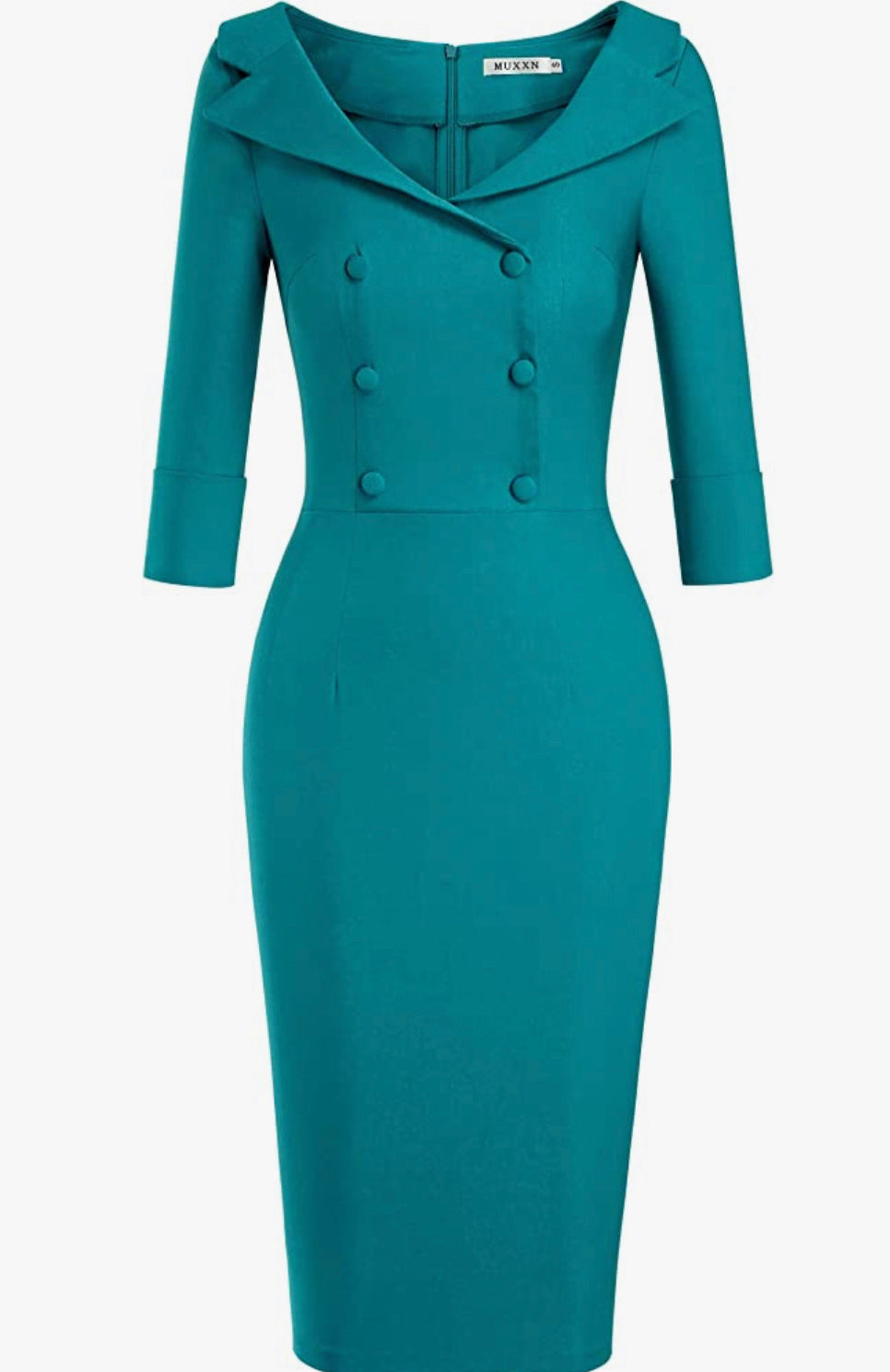 Vintage Inspired Sweetheart Neckline Dress, Sizes Small - 2XLarge (US 4 - 18)