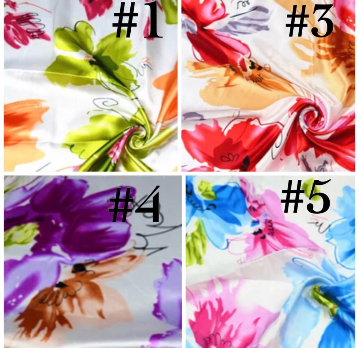 Silk Look Satin Scarf, 20 x 20