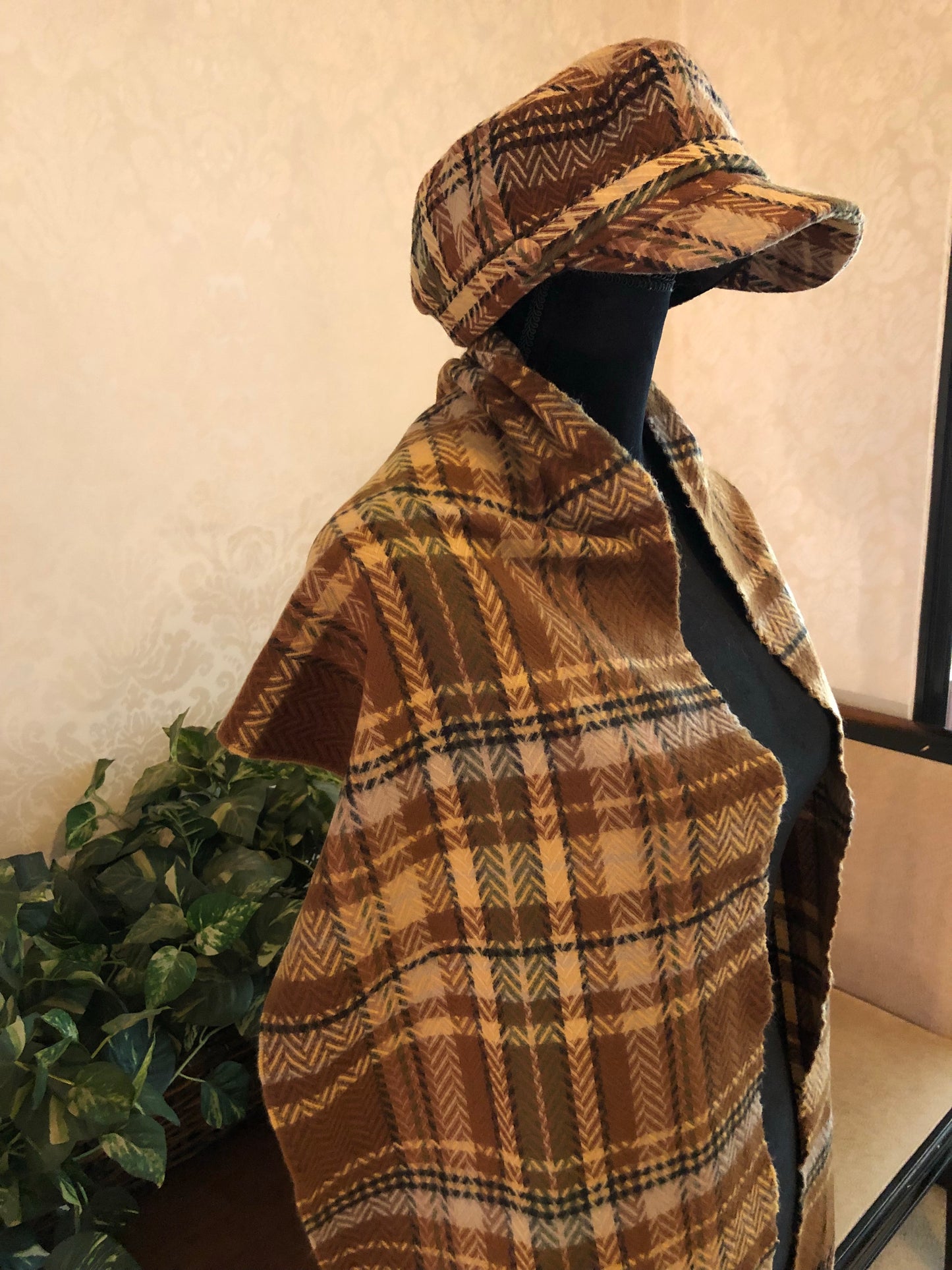 Cashmere Neck Scarves/Shawls & Coordinated Hat, 3 Choices