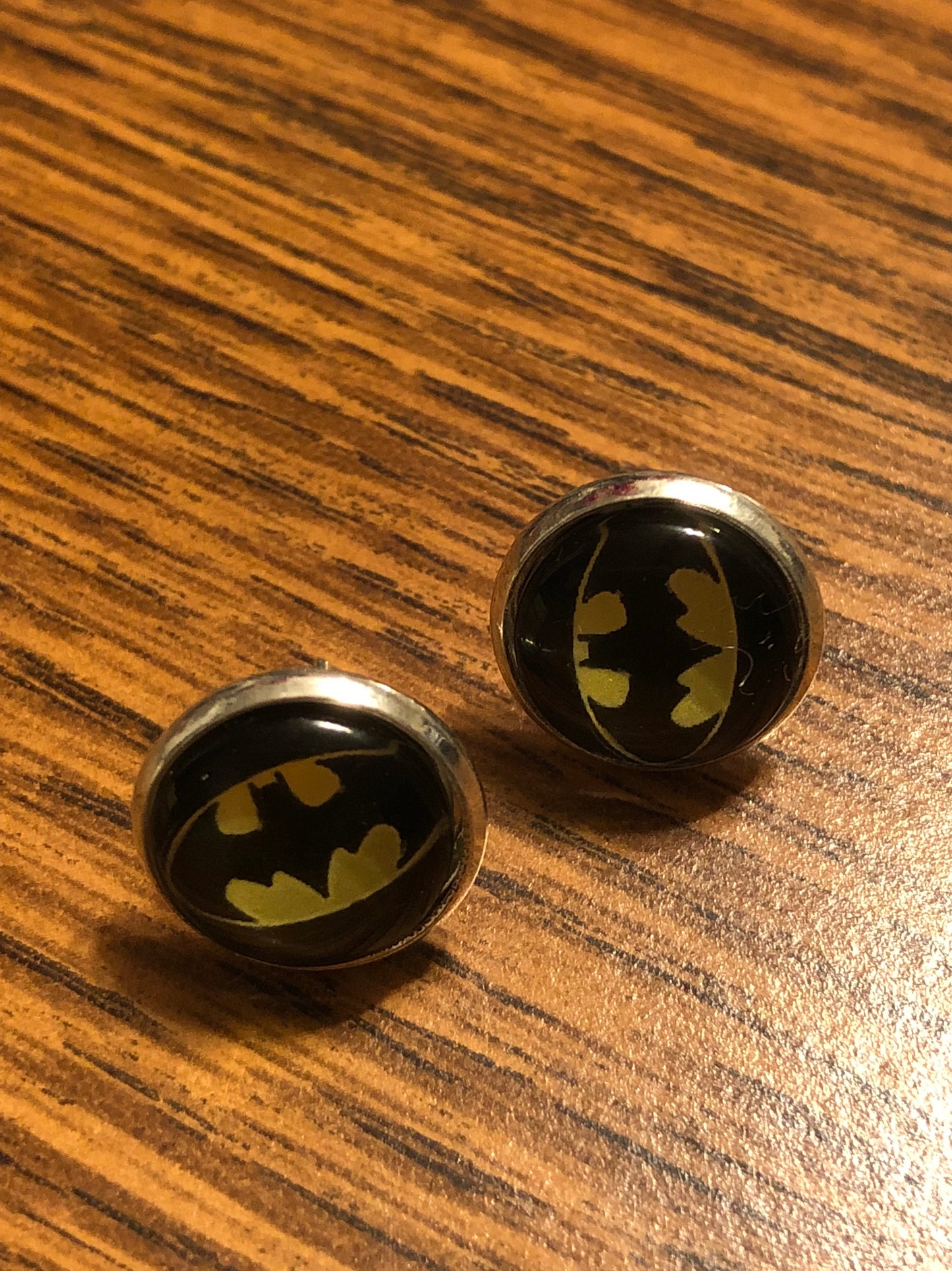 BatGirl Glass Dome Earrings